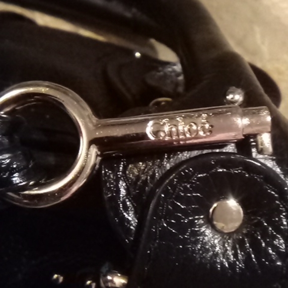 Vintage Chole' Black leather handbag - Picture 3 of 7